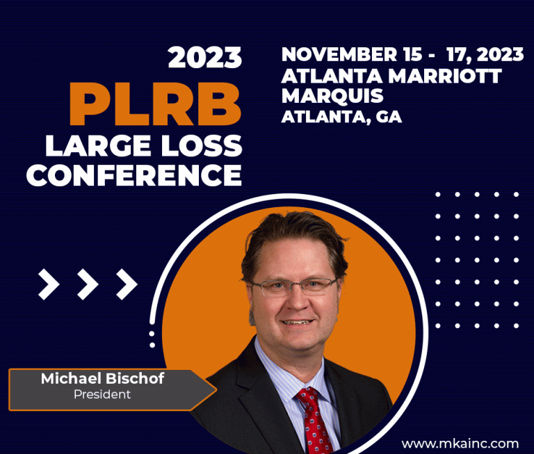 MKA sponsoring the PLRB Large Loss Conference 2023 MKA